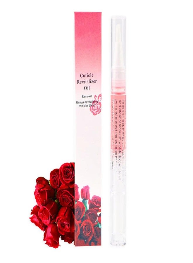 Yimart 4pcs 15 Smell Nail Nutritional Oil Pen Liquid,Nail Cuticle Oil Pen,Nail Oil,Anti-barb Nail Edge Nutritional Oil, Finger Edge Oil,Female Nail Care Tool (Rose, 2ML) - Image 1